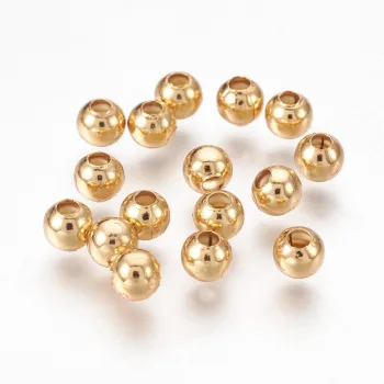 Balín acero inoxidable dorado 6mm