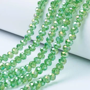 Cristal verde claro 4x3mm