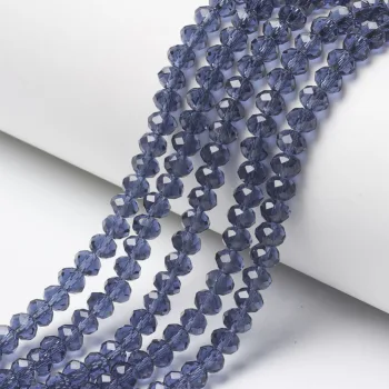 Cristal azul cromado 6x5mm