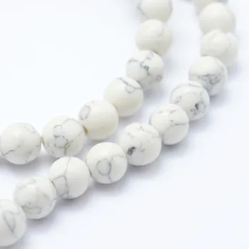 Howlite redondo blanco 6mm