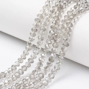 Cristal gris claro tornasol 6x5mm