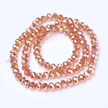 Cristal café claro tornasol 6x5mm