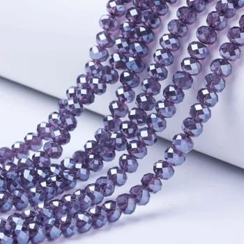 Cristal morado tornasol 10x8mm