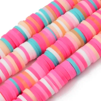 Puca fucsia multicolor 6x0.5mm