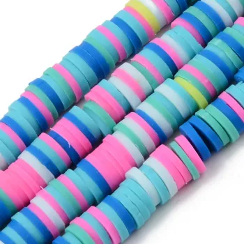 Puca turquesa fuscia multicolor 6x0.5mm