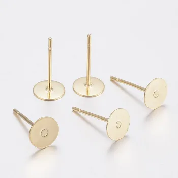 Base arete acero inoxidable dorado 8x0.3mm
