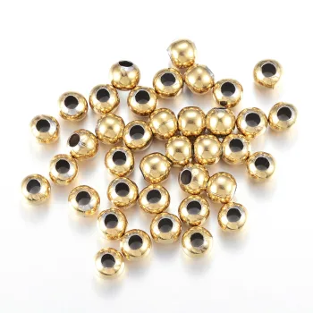 Balín acero inoxidable dorado 8mm