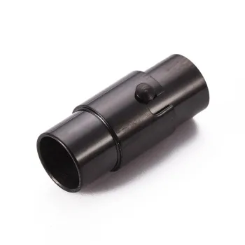 Cierre magnético tubular acero inoxidable negro 5mm