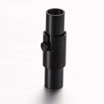 Cierre magnético tubular acero inoxidable negro 3mm