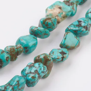 Howlite picado turquesa 5x13x9mm