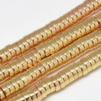 Dona Hematite dorado 6x2mm