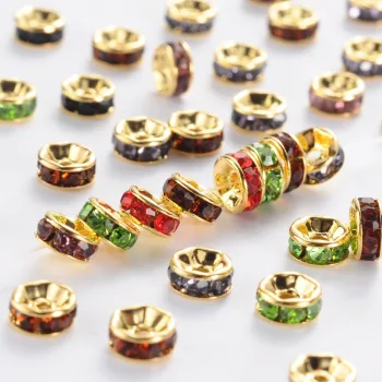 Corona dorada zirconia multicolor 6x3mm