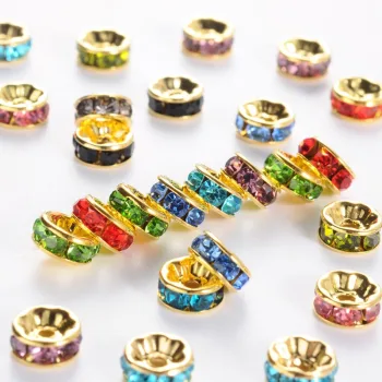 Corona dorada zirconia multicolor 8x3mm