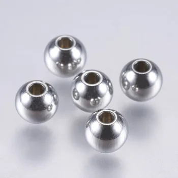 Balín acero inoxidable plateado 5x4mm