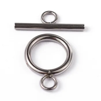 Cierre marinero acero inoxidable plateado 19x14mm