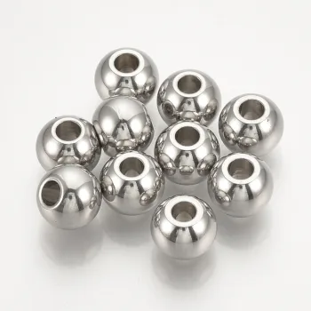 Balín acero inoxidable plateado 3x2mm