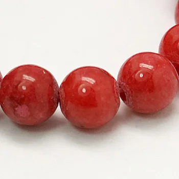 Jade Mashan rojo redondo 4mm