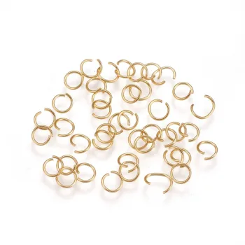 Argolla acero inoxidable dorada 5x0.6mm