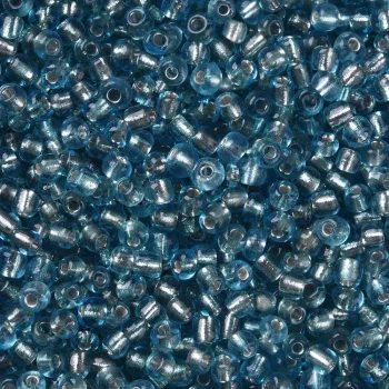 Mostacilla redonda azul claro transparente 3mm