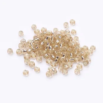 Mostacilla beige perlado transparente 3mm