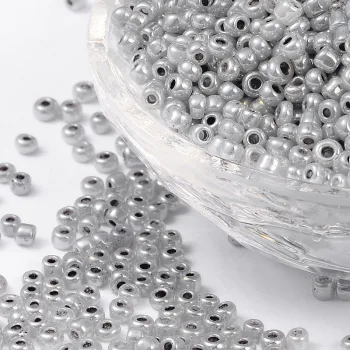 Mostacilla redonda gris brillante 3mm