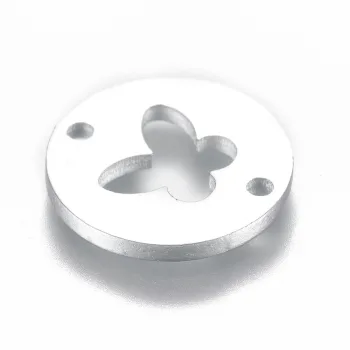 Mariposa conector plateado 12x1mm