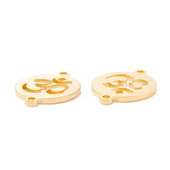 Símbolo Om conector dorado 21x16x1.5mm