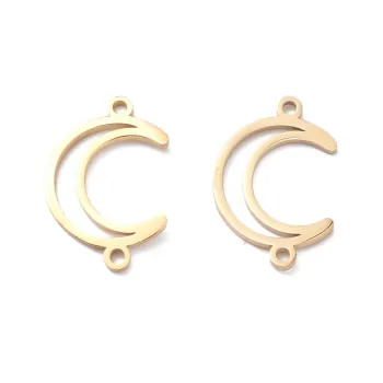 Media luna conector dorado 13.5x20x1mm