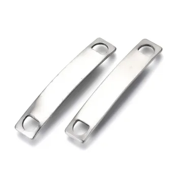 Conector rectangular plateado 39x7x4mm