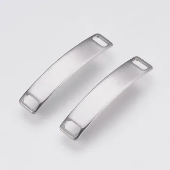 Conector rectangular plateado 28.5x6x0.7mm