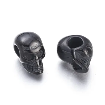 Calavera entrepieza negra 16x9x13mm