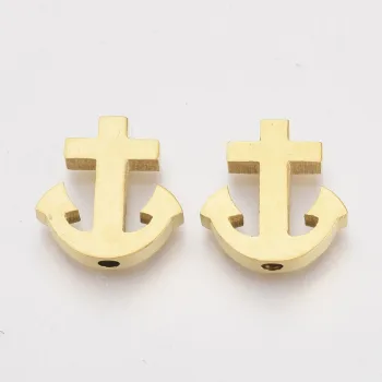 Ancla entrepieza dorada 14.5x14x3mm