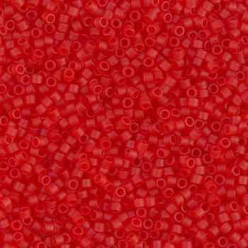 Miyuki delica 11/0 rojo transparente