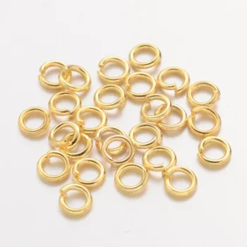 Argolla de latón (brass) dorada 4x0.8mm