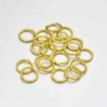 Argolla de latón (brass) dorada 6x1mm
