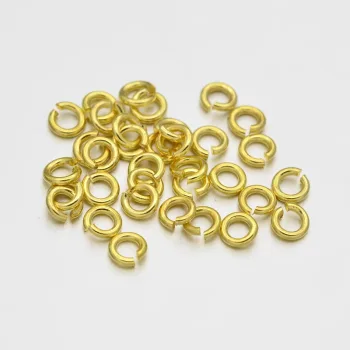 Argolla de latón (brass) dorada 8x1mm