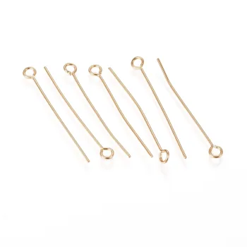 Pin de gaza acero inoxidable dorado 30x0.6mm
