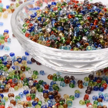 Mostacilla redonda multicolor brillante 3mm