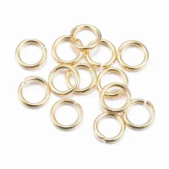 Argolla acero inoxidable dorada 4x0.6mm