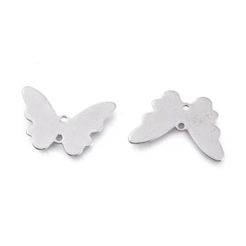 Mariposa conector plateado 12x18x0.5mm