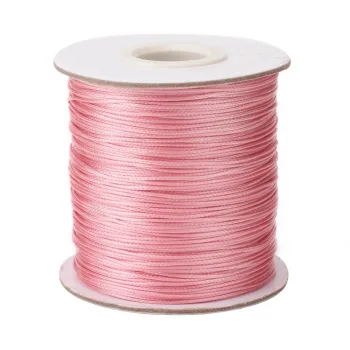 Hilo koreano semi-encerado rosado 0.5mm