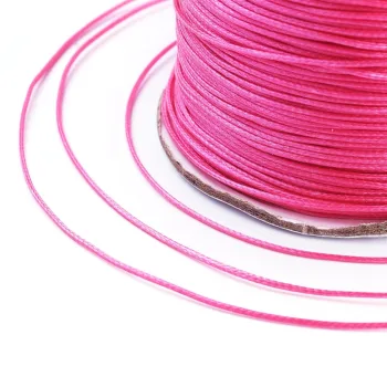 Hilo koreano semi-encerado fucsia 0.5mm