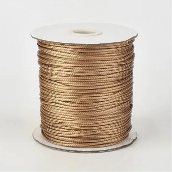 Hilo koreano semi-encerado café  claro 0.5mm