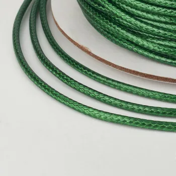 Hilo koreano semi-encerado verde oscuro 0.5mm