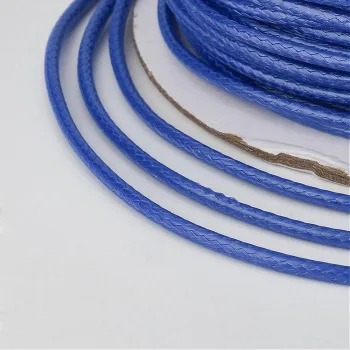 Hilo koreano semi-encerado azul 0.5mm