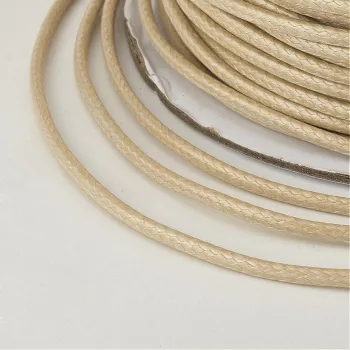 Hilo koreano semi-encerado beige 0.5mm