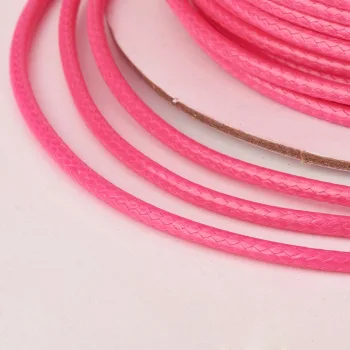 Hilo koreano semi-encerado fucsia 0.5mm
