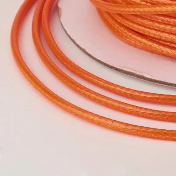 Hilo koreano semi-encerado naranja oscuro 0.5mm