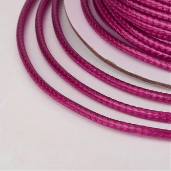Hilo koreano semi-encerado fucsia 1mm