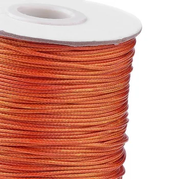 Hilo koreano semi-encerado naranja 1mm